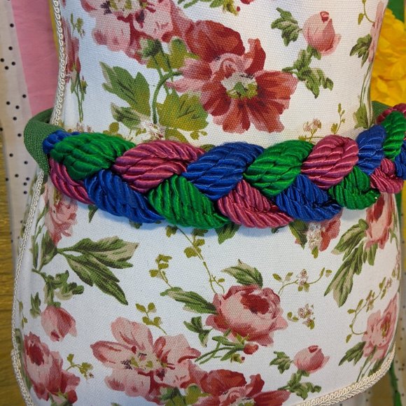Vintage Multi-color Braided Belt - Picture 4 of 5